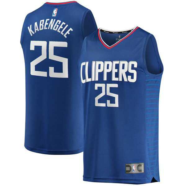 Maillot nba Los Angeles Clippers Icon Edition Homme Mfiondu Kabengele 25 Bleu